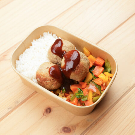 Bolinhas de Atum e Cebola Caramelizada com Molho Teriyaki