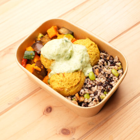 [A LA CARTE] - Falafel de Grão, Alho Francês e Sésamo com Molho Tzatziki