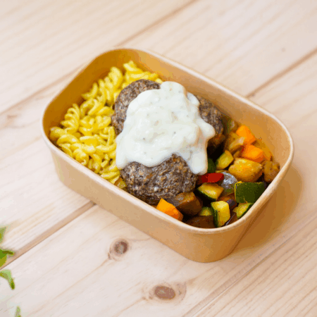 Almôndegas de Frango Cogumelos e Tomilho com Molho Aioli