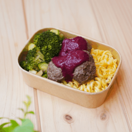 Almôndegas de Alcatra com Ketchup de Beterraba