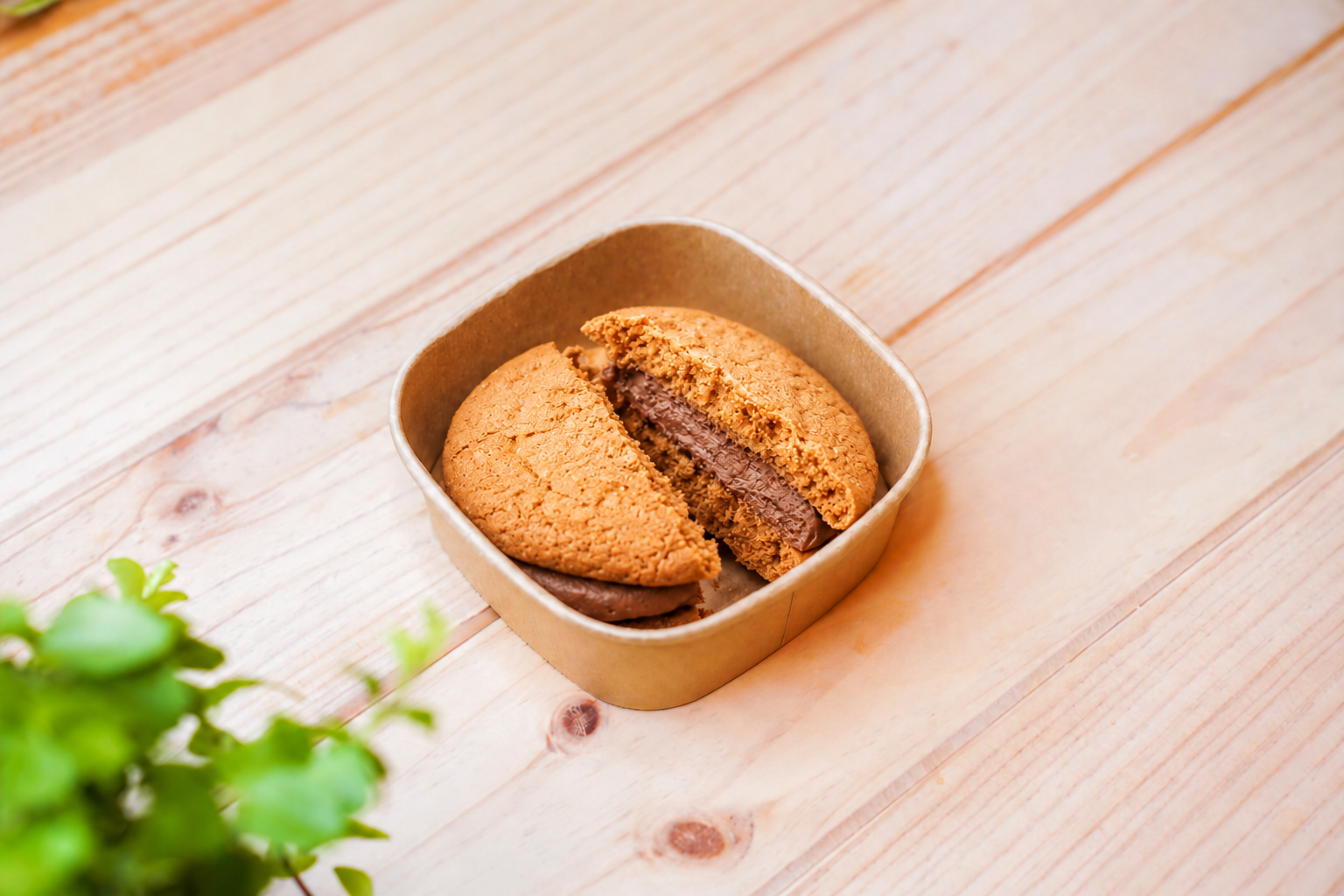 Sandwich Cookies com Nutella Paleo